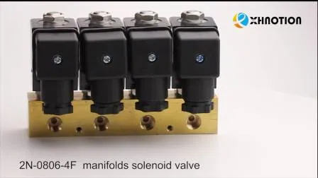 Xhnotion Pneumatic G1/4′ ′ 2n0806-4f Manifolds Water Solenoid Valve